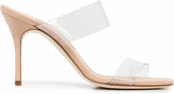 Manolo Blahnik Scolto sandalen Beige