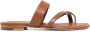 Manolo Blahnik Susa sandalen met gekruiste bandjes Bruin - Thumbnail 1