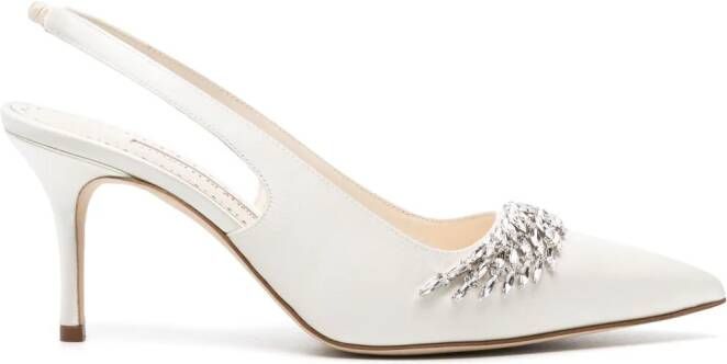 Manolo Blahnik Terela slingback pumps Beige