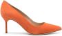 Manolo Blahnik Tora suède pumps Oranje - Thumbnail 1