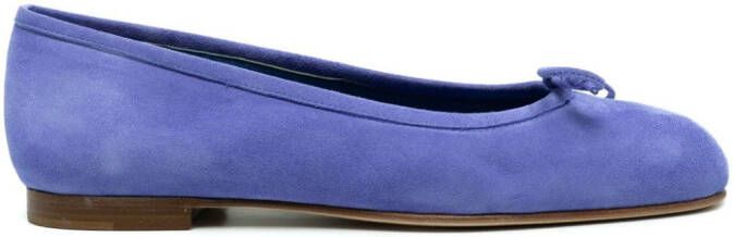 Manolo Blahnik Veralli ballerina's Blauw