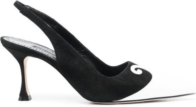 Manolo Blahnik Zaboru slingback pumps Zwart