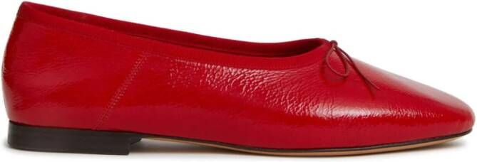 Mansur Gavriel Dream leren ballerina's Rood