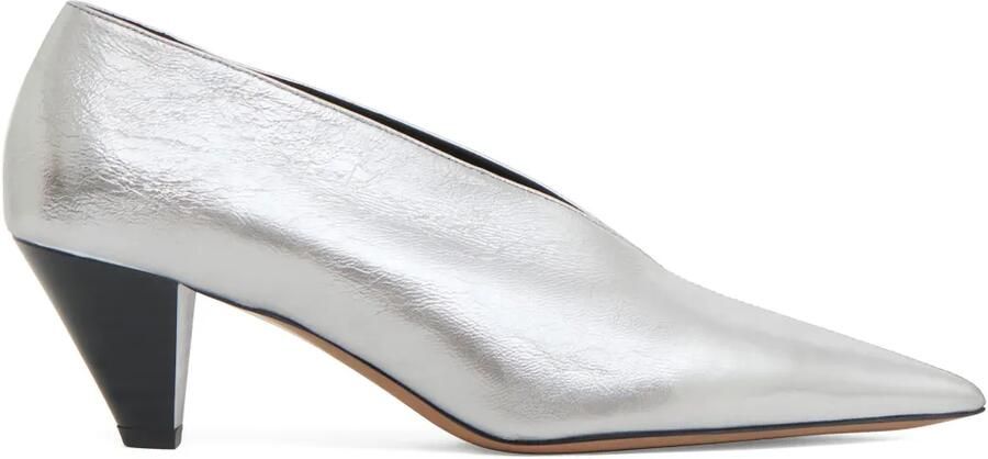 Mansur Gavriel Kiki pumps met puntige neus Zilver