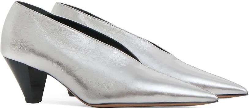 Mansur Gavriel Kiki pumps met puntige neus Zilver - Foto 4