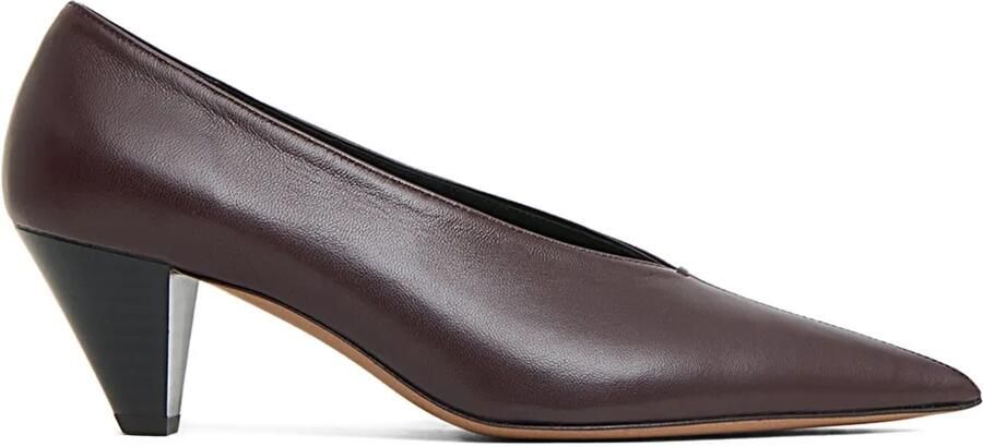 Mansur Gavriel Pumps met puntige neus en kegelhak Zwart