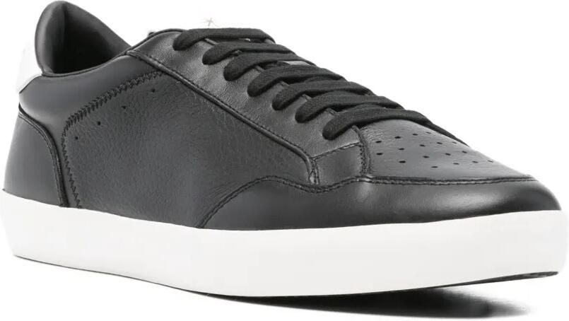 Manuel Ritz Geperforeerde leren sneakers Zwart - Foto 2