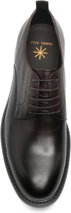 Manuel Ritz Leren Derby schoenen Bruin - Foto 4