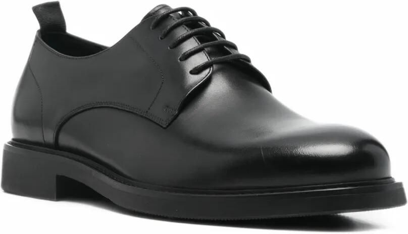 Manuel Ritz Leren Derby schoenen Zwart - Foto 2