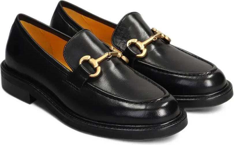 Mara bini buckle-detail leather loafers Zwart