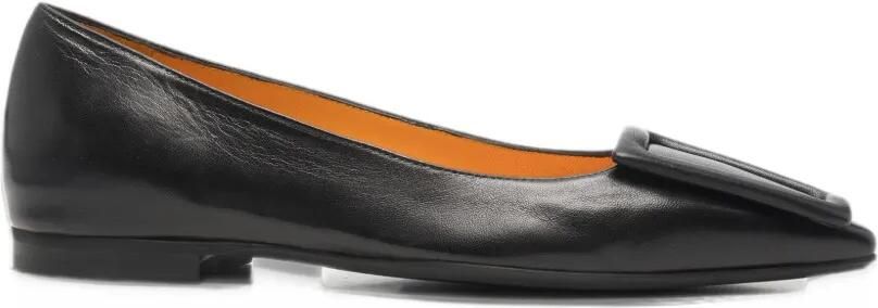 Mara bini buckle-detail pointed-toe ballet flats Zwart