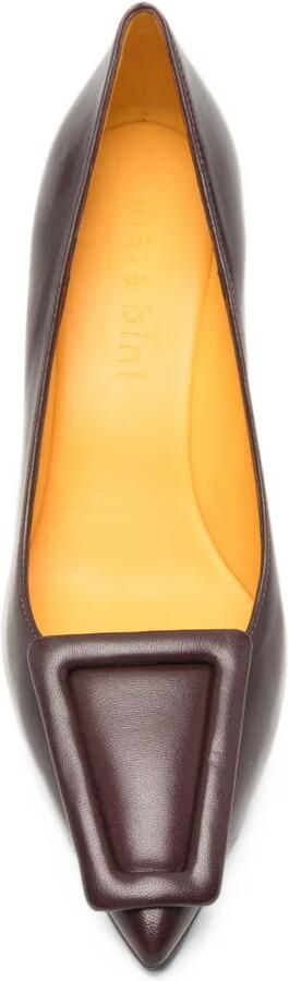 Mara bini buckle-detail pointed-toe pumps Bruin - Foto 4