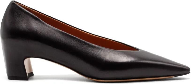 Mara bini Leren pumps met toelopende neus Zwart