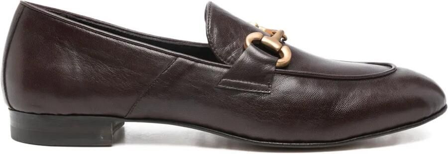 Mara bini Loafers met horsebitdetail Bruin