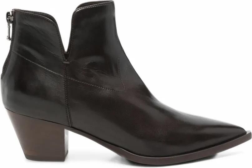 Mara bini pointed-toe Cuban-heel ankle boots Bruin