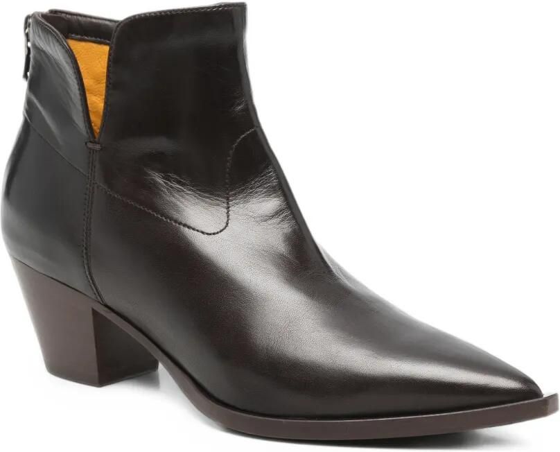 Mara bini pointed-toe Cuban-heel ankle boots Bruin - Foto 3