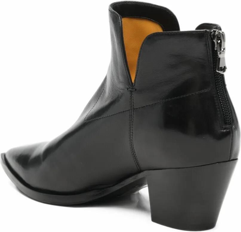 Mara bini pointed-toe leather ankle boots Zwart - Foto 2