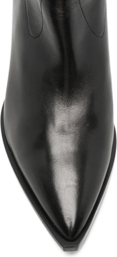 Mara bini pointed-toe leather ankle boots Zwart - Foto 4