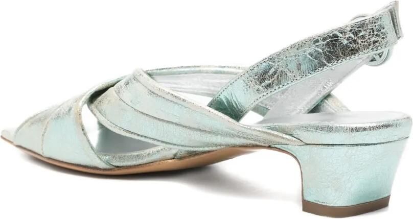 Mara bini Sandalen met gekruiste bandjes Blauw