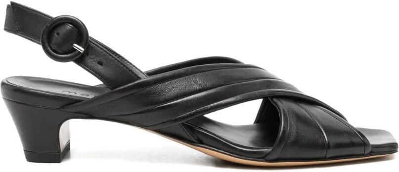 Mara bini Sandalen met gekruiste bandjes Zwart