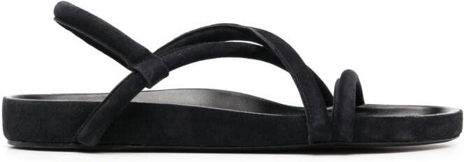 MARANT Erkah leren sandalen Zwart