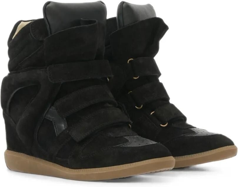 MARANT Bekett sneakers met sleehak Zwart - Foto 4