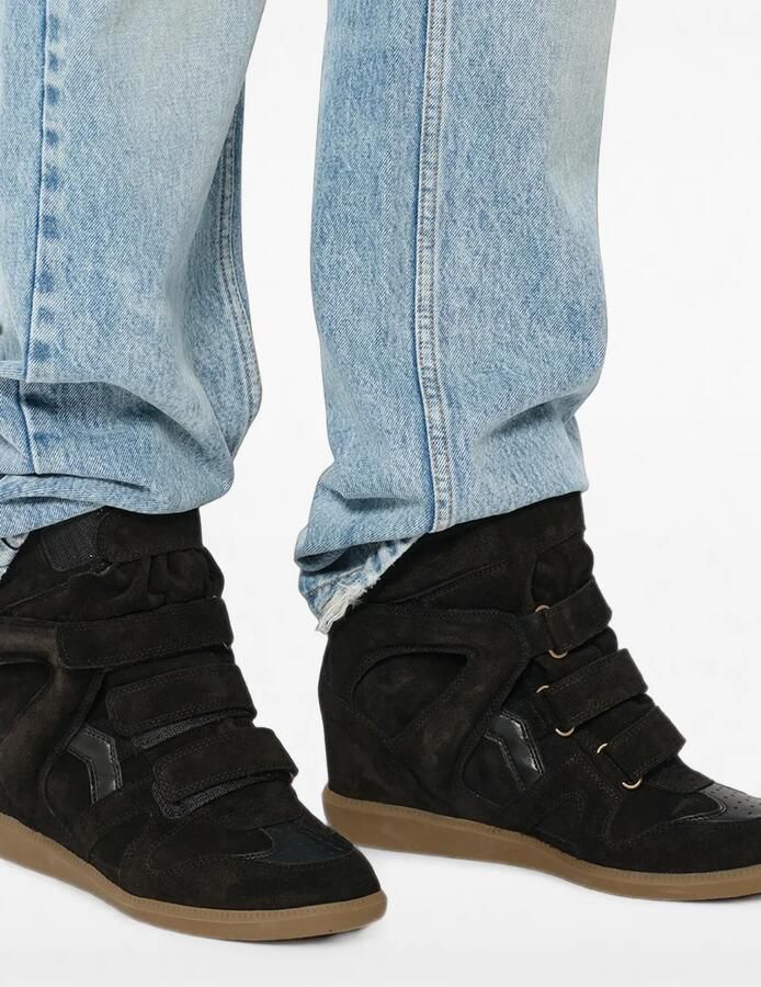 MARANT Bekett sneakers met sleehak Zwart - Foto 3