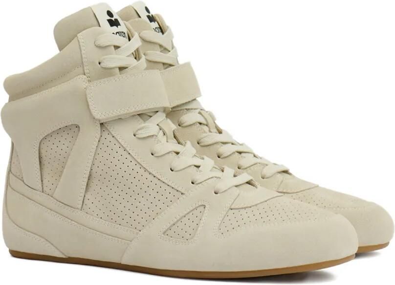 MARANT Sennyh high-top leren sneakers Beige - Foto 3