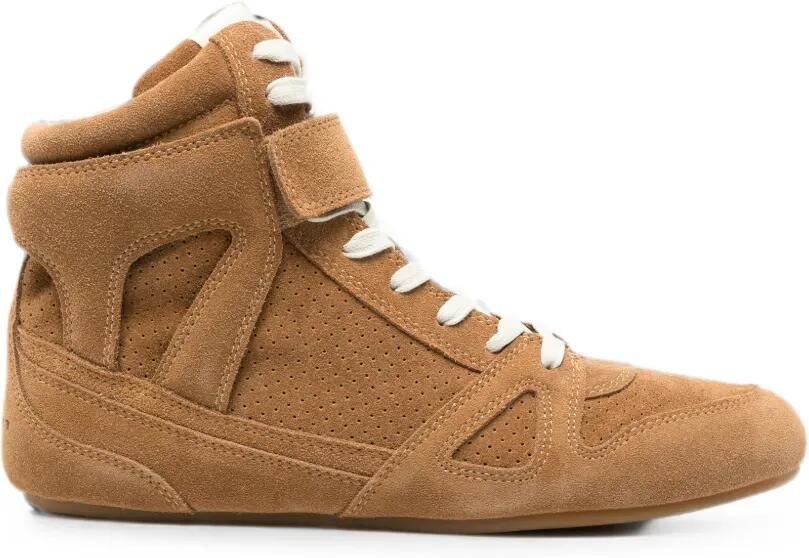 MARANT Sneakers met klittenband en geperforeerde details Bruin