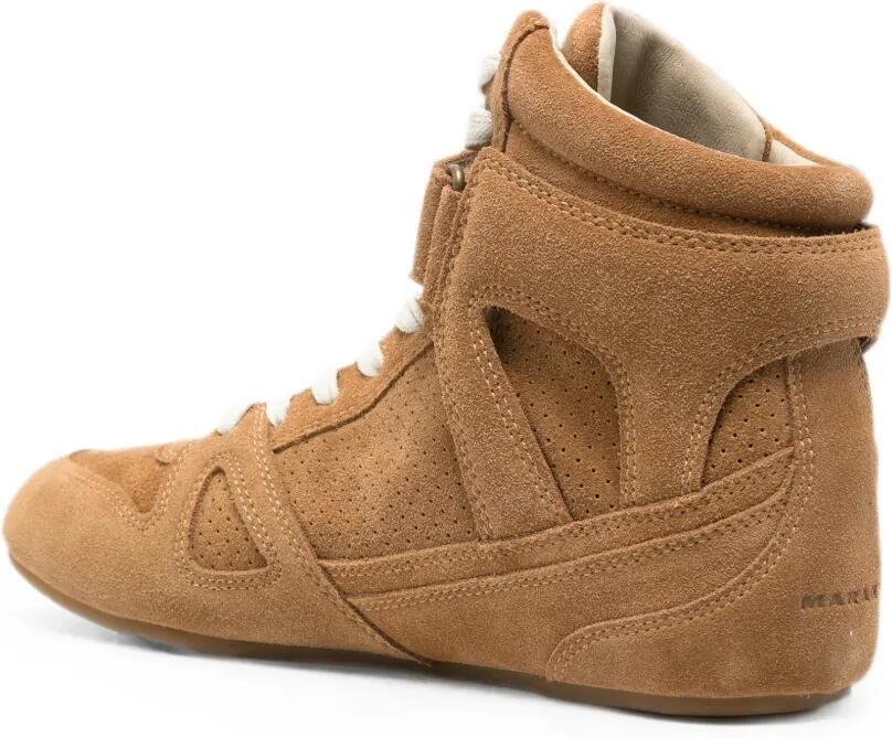MARANT Sneakers met klittenband en geperforeerde details Bruin - Foto 3