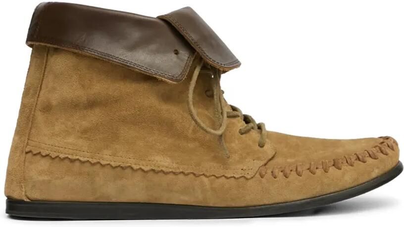 MARANT Varny gevlochten enkellaarzen met veters Beige