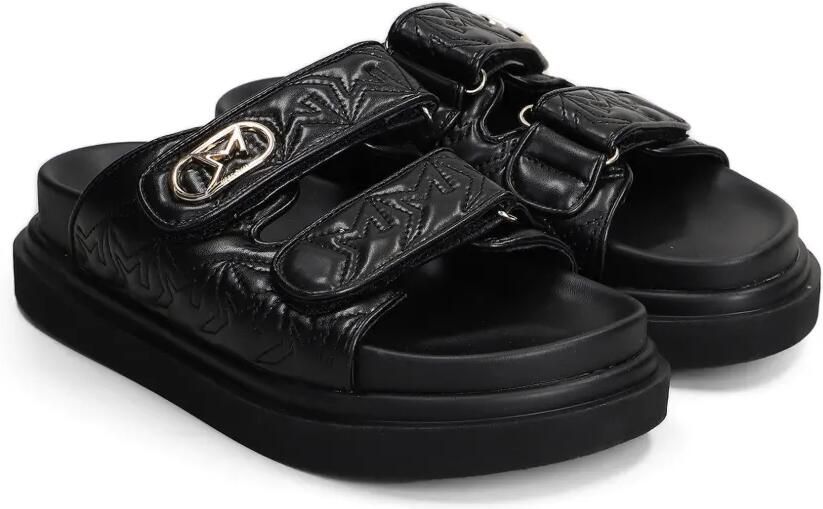 Marc Ellis Calipso 002 sandalen met klittenband en logoplakkaat Zwart - Foto 3