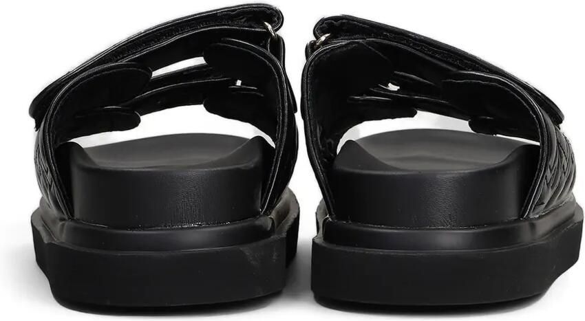 Marc Ellis Calipso 002 sandalen met klittenband en logoplakkaat Zwart - Foto 4