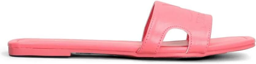 Marc Ellis Emi sandalen met logo-reliëf en uitgesneden details Roze