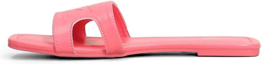 Marc Ellis Emi sandalen met logo-reliëf en uitgesneden details Roze - Foto 5