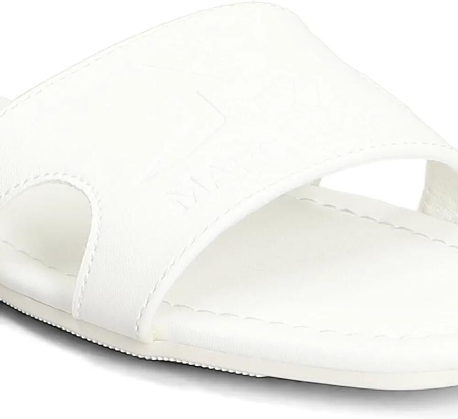 Marc Ellis Emi sandalen met logo-reliëf en uitgesneden details Wit - Foto 2