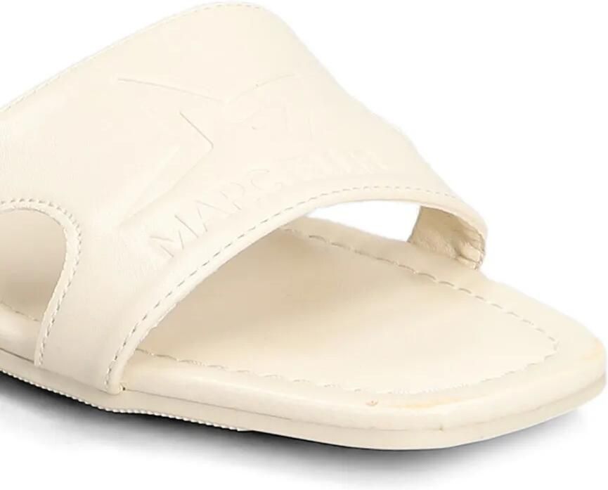 Marc Ellis Emi sandalen met logo-reliëf en uitgesneden details Wit - Foto 2