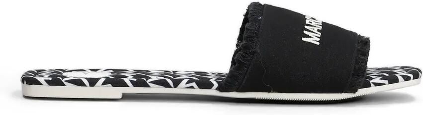 Marc Ellis Zela sandalen met geborduurd logo Zwart