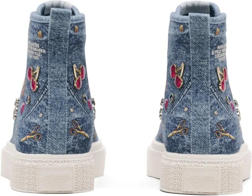 Marc Jacobs Charms denim high-top sneakers Blauw - Foto 3