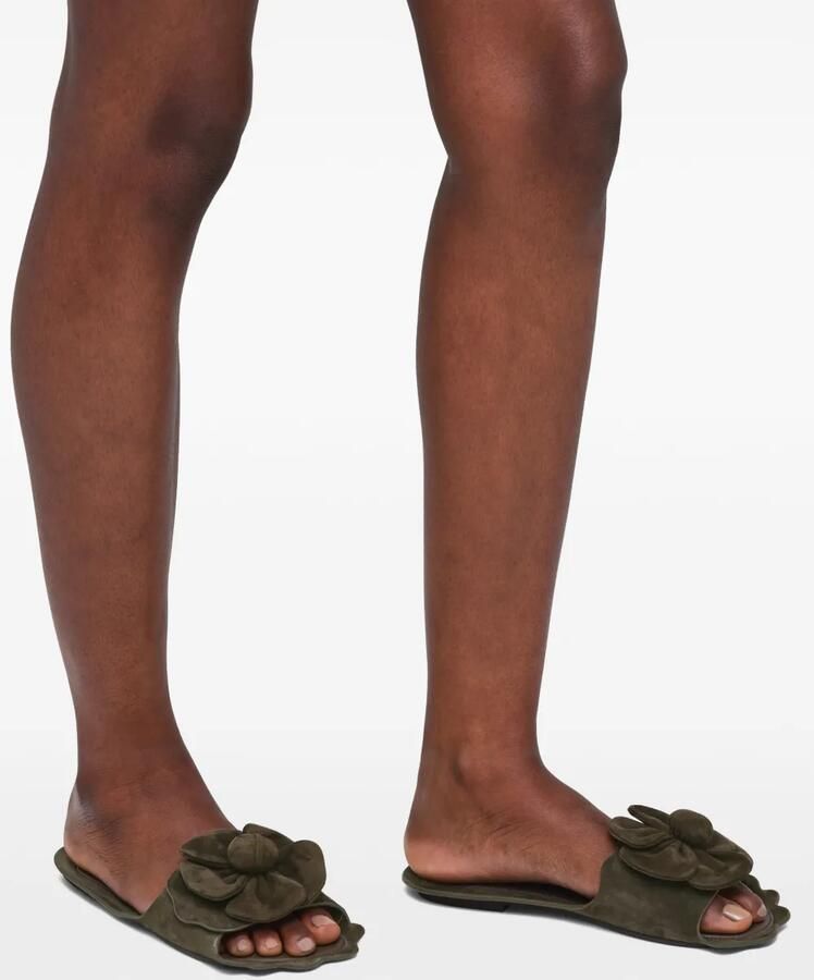 Marc Jacobs Daisy suède sandalen Groen - Foto 2