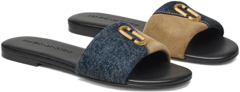 Marc Jacobs Denim slippers met logodetail Blauw - Foto 5