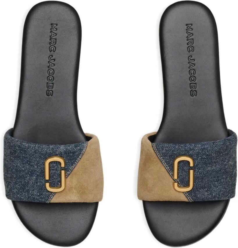 Marc Jacobs Denim slippers met logodetail Blauw - Foto 3