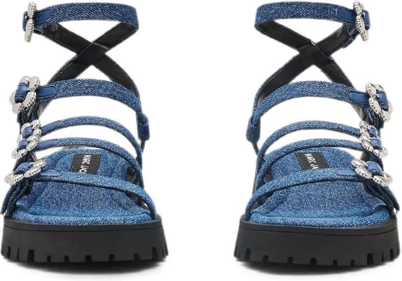 Marc Jacobs Gladiator Kiki platte sandalen met gespsluiting Blauw - Foto 5