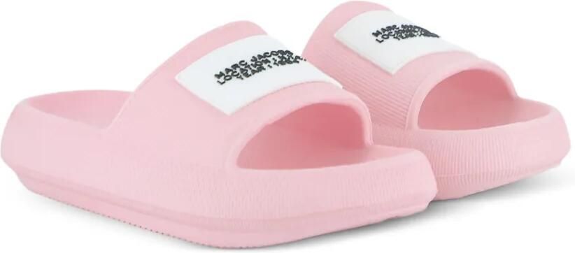 Marc Jacobs Kids Slippers met logo Roze