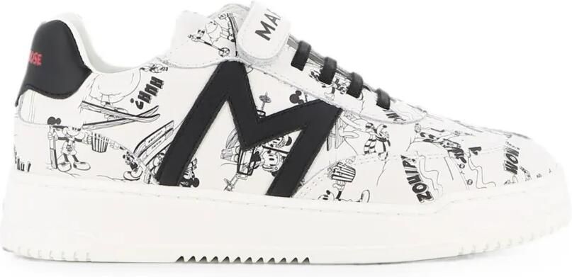 Marc Jacobs Kids Sneakers met klittenband en cartoonprint Wit - Foto 4
