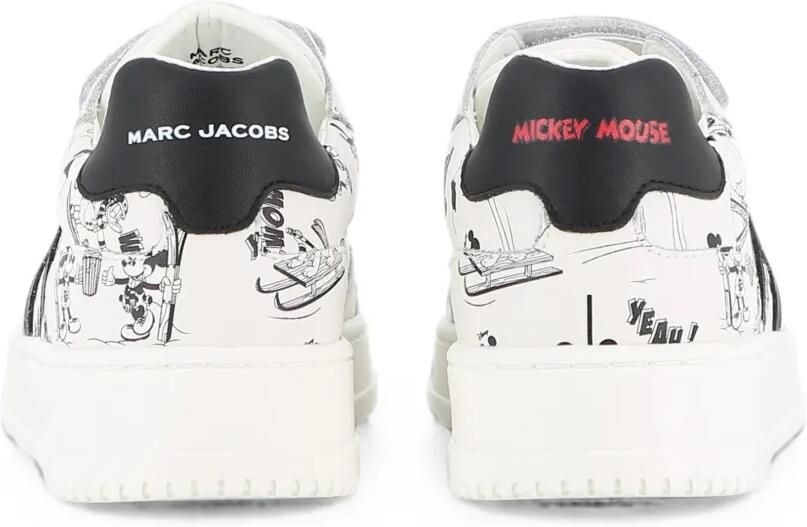 Marc Jacobs Kids Sneakers met klittenband en cartoonprint Wit - Foto 3