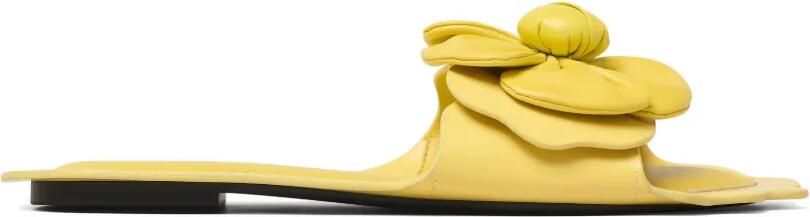 Marc Jacobs Leren slip-on sandalen Geel