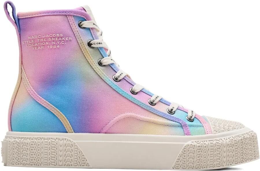 Marc Jacobs The Airbush canvas sneakers Roze