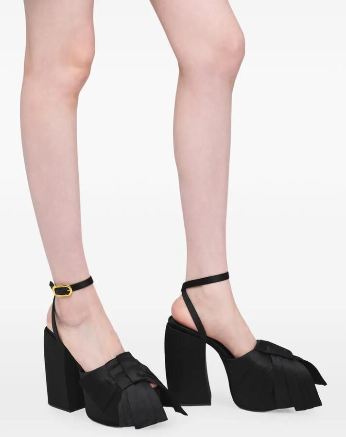 Marc Jacobs The Bow pumps met plateauzool en hak Zwart - Foto 4
