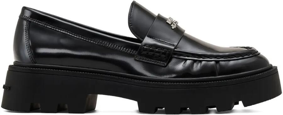 Marc Jacobs The Frankie loafers met plateauzool en logoplakkaat Zwart